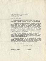 Letter from Benjamin M. Schowe to E.R. Abernathy, January 16, 1940