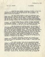 Memorandum from Benjamin M. Schowe to W.R. Murphy, February 21, 1951